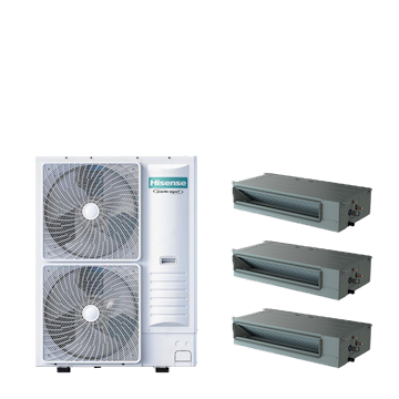 PAC TRIPLE kanaal 8-serie 10,5 kW (R32) 400V