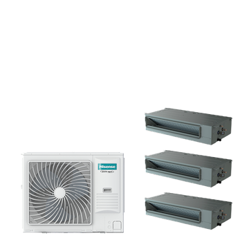 PAC TRIPLE kanaal 8-serie 10,5 kW (R32) 230V