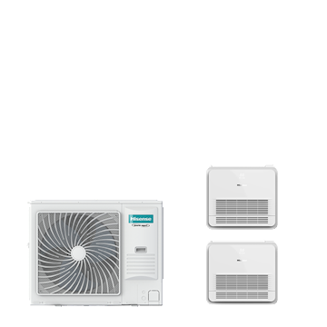 PAC TWIN vloer 8-serie 10,5 kW (R32) 230V