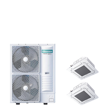 PAC TWIN cassette 4-weg 8-serie 14 kW (R32) 400V