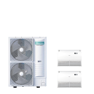 PAC TWIN vloer/plafond 8-serie 14 kW (R32) 400V