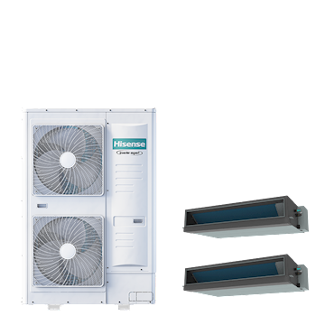 PAC TWIN kanaal 8-serie 20 kW (R32) 400V
