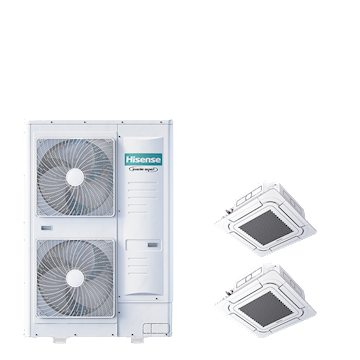 PAC TWIN cassette 4-weg 8-serie 25 kW (R32) 400V