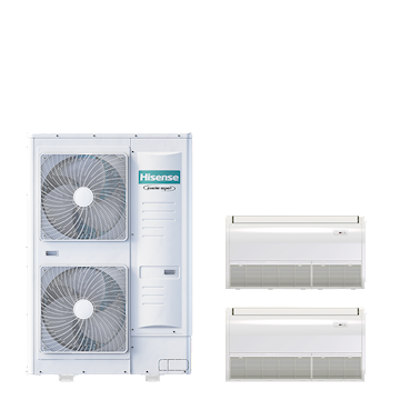 PAC TWIN vloer/plafond 8-serie 25 kW (R32) 400V