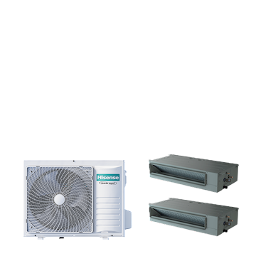 PAC TWIN kanaal 8-serie 7,1 kW (R32) 230V