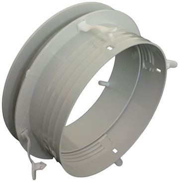 Aansluitring 125 mm t.b.v. stapelbaar plenum