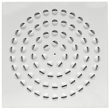 Wervel rooster 595 x 595 mm - rond nozzle (600)