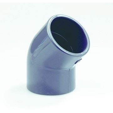 PVC HD knie 45gr 20 mm