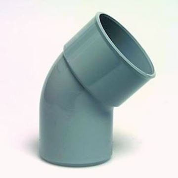 PVC bocht 45 gr SPIE/MOF - 110 mm (lijm)