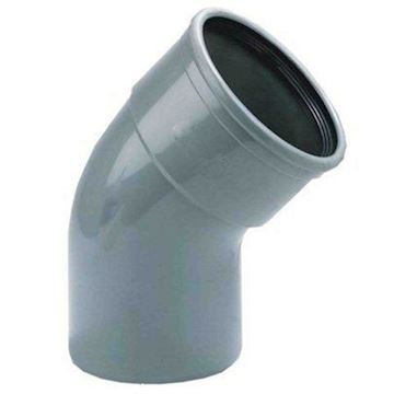 PVC bocht SPIE/MOF 45 gr - 110 mm (lijmloos)
