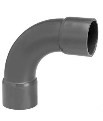 PVC HD bocht 90gr 50 mm