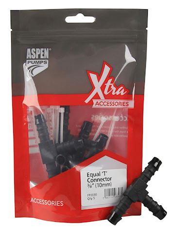 Aspen Xtra Rechte T-stuk verbinding 10 mm - vpe 5 - pr/vpe