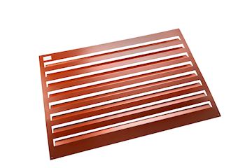 Evolar - Back Panel vrijstaand XL brick red