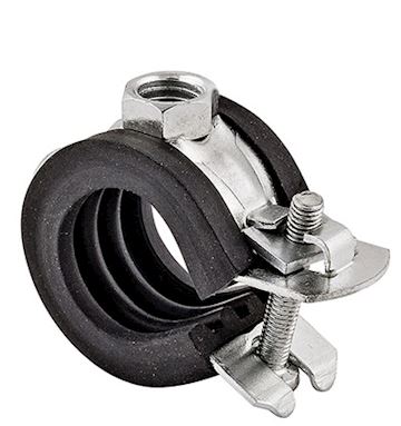 Pijpbeugel met rubber inleg 25-30 mm - pr/st (VPE 100)
