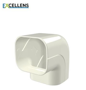 Tecnosystemi - Buiten bocht 90° 100 Creme (VPE 3)