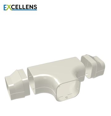 Tecnosystemi - T-stuk 60 Creme (VPE 3)