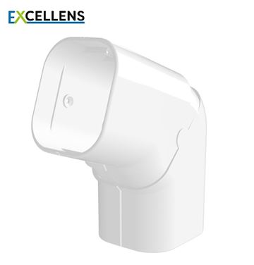 Tecnosystemi - Verstelbare platte bocht 135° 72 - Wit