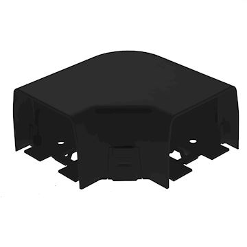 Optimal Duct Black - Platte Bocht 90° - 110 mm vpe 6 stuks