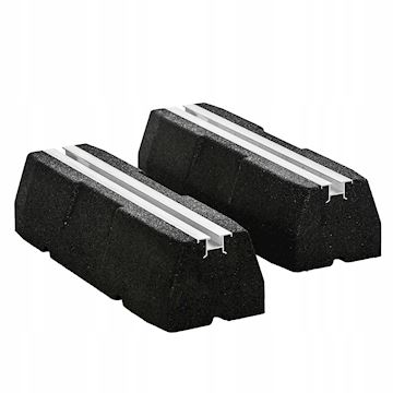 FF 600 Rubber balk SMAL 600x130x95 incl. M10 bouten pr/ 2st