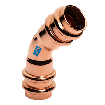 ACR Copper Press Bend 45° F/F 5/8 - (pr/3 stuks)
