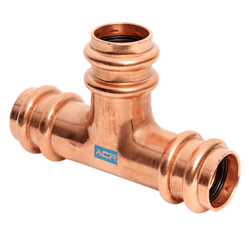 ACR Copper Press Tee 3/4 - (pr/2 stuks)