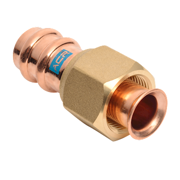 ACR Copper Press Flare adapters 1/4 - (pr/5 stuks)