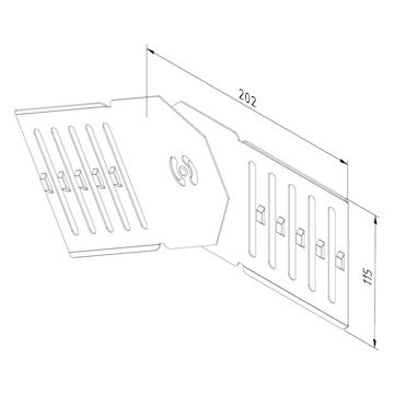 CT60-VH-PG Kabelbaan vertikale scharnier