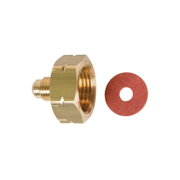 Vulnippel cilinder 1/4 incl. pakking tbv std cilinder