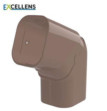 Tecnosystemi - Verstelbare platte bocht 135° 72 Bruin