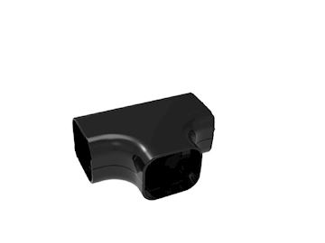 Tecnosystemi - T-Stuk 100 Zwart (VPE 3)