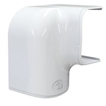Tecnosystemi Optima Wit Rechter Bocht vert/hor 75