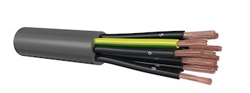 6x 1.50 mm Flex Kabel Halogeenvrij CCA Black Numbers + 1