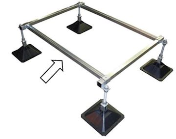 Strutfoot crossbar 1300 mm