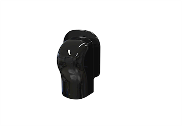 Tecnosystemi Optima Zwart muur afdekkap 102 - pr/st VPE 3