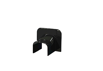 Tecnosystemi Optima Zwart plafond eindkap 102 pr/st VPE3