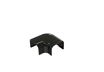 Tecnosystemi Optima Zwart platte bocht 135 - pr/st VPE 3