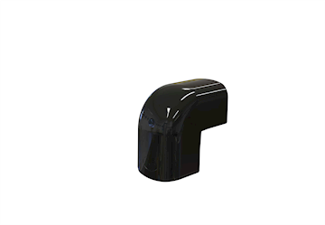 Tecnosystemi Optima Zwart buiten bocht 135 - pr/st VPE 3