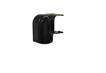 Tecnosystemi Optima Zwart Rechter Bocht vert/hor 75 - pr/st