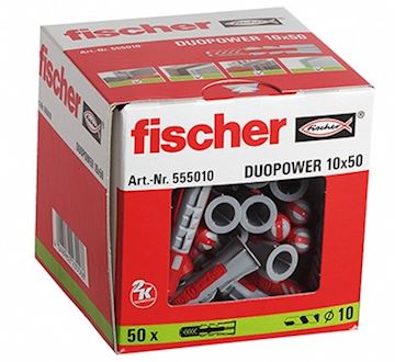 FISCHER DUOPOWER nylon plug 10X50 doos 50 stuks pr/vpe