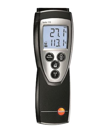 Testo 110 - Thermometer 1-kanaal NTC (zonder voeler)