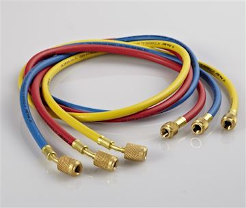 CPS - Vulslangset 1/4" 90 cm (Blauw, Geel, Rood)