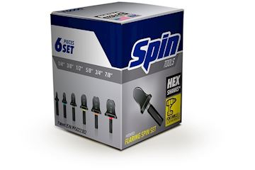 Spin Flare Kit 1/4-3/8-1/2-5/8 voor in accutol