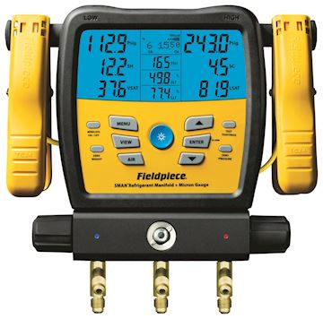 Fieldpiece - SMAN® Manifold + Micron Gauge (3 Port) (Europe)