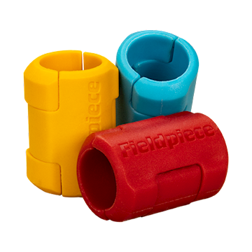 Set of 6 Hose Color Tags (2 red, 2 yellow, 2 blue)